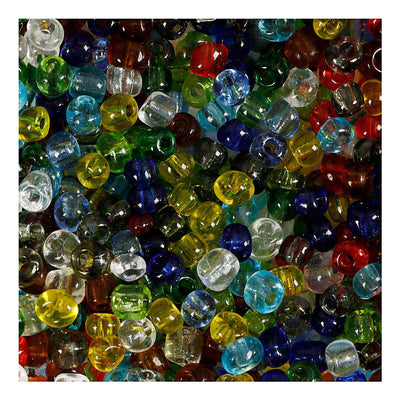 Creativ Company Rocailles Verre transparent, 130 grammes