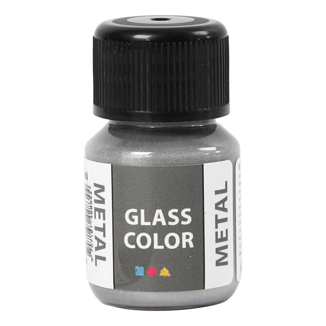Creativ Company Glass Color Metal Paint Silver, 30 ml