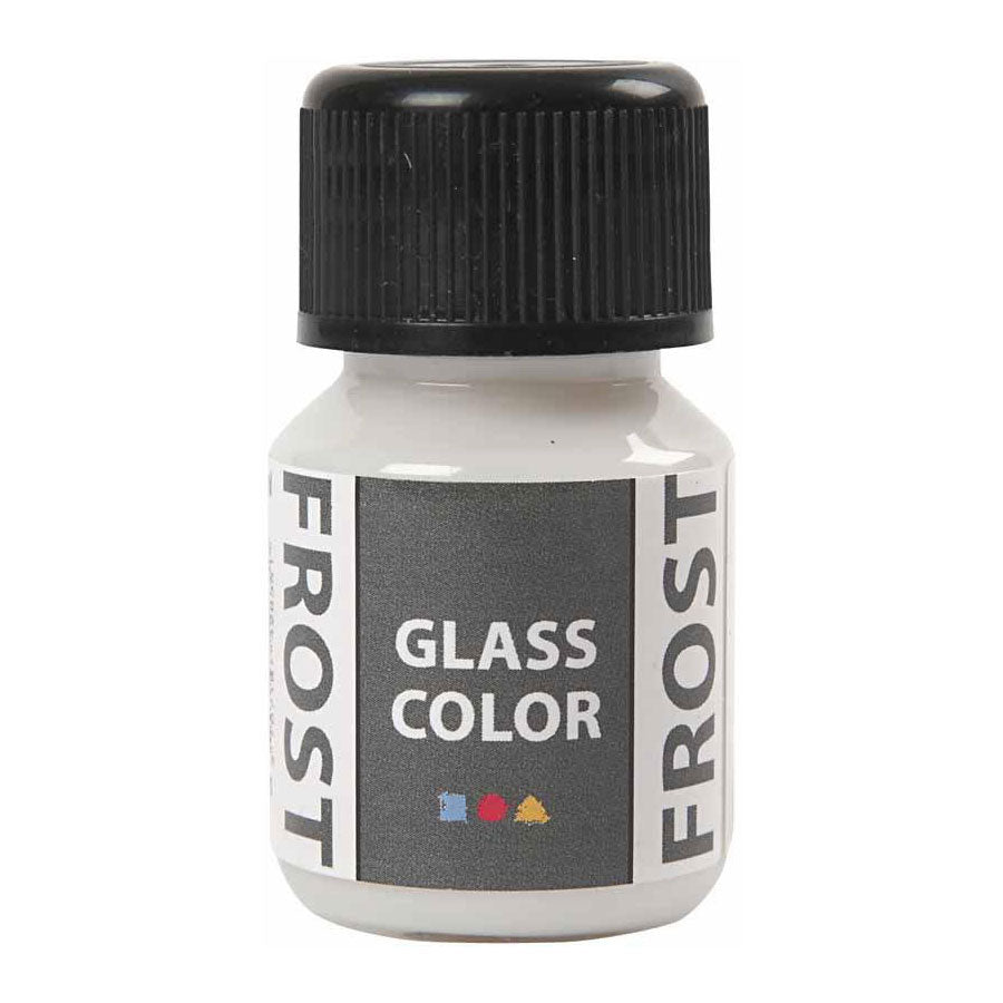 Creativ Company Glass Color Frost Paint blanc, 30 ml