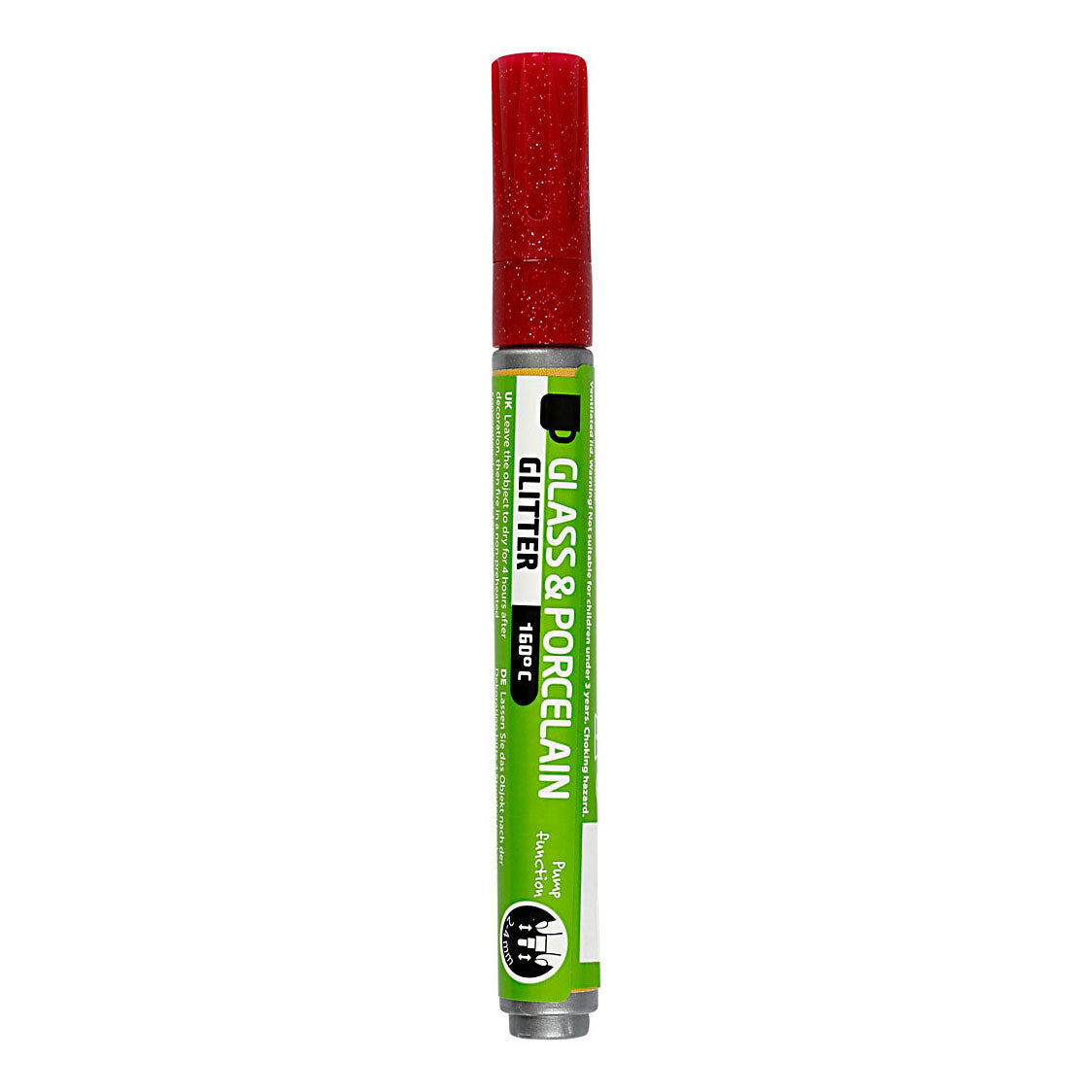 Creativ Company Glasen Porcelain Démarrer les paillettes semi-couvertures Dark Rood