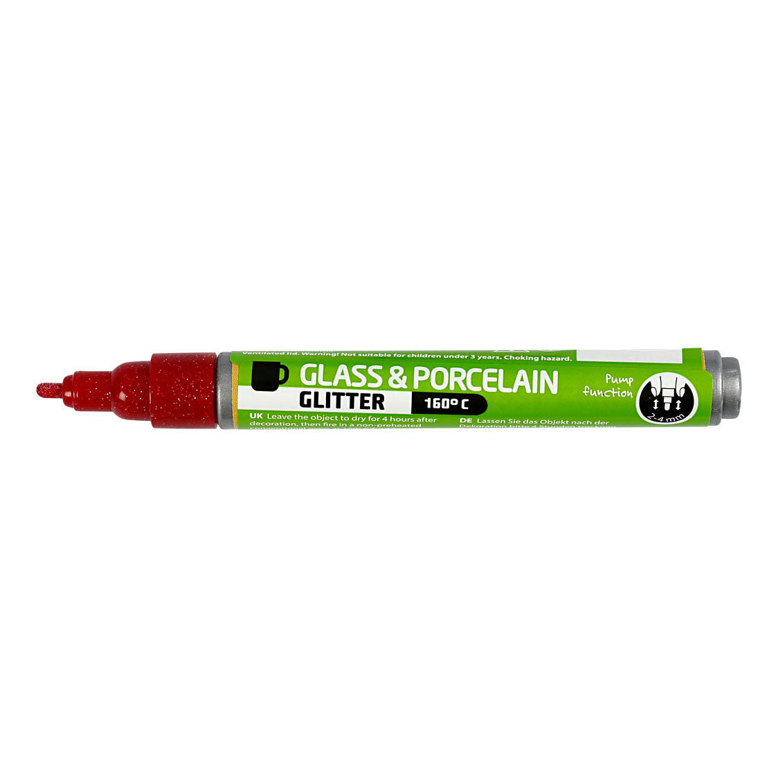 Creativ Company Glasen Porcelain Démarrer les paillettes semi-couvertures Dark Rood