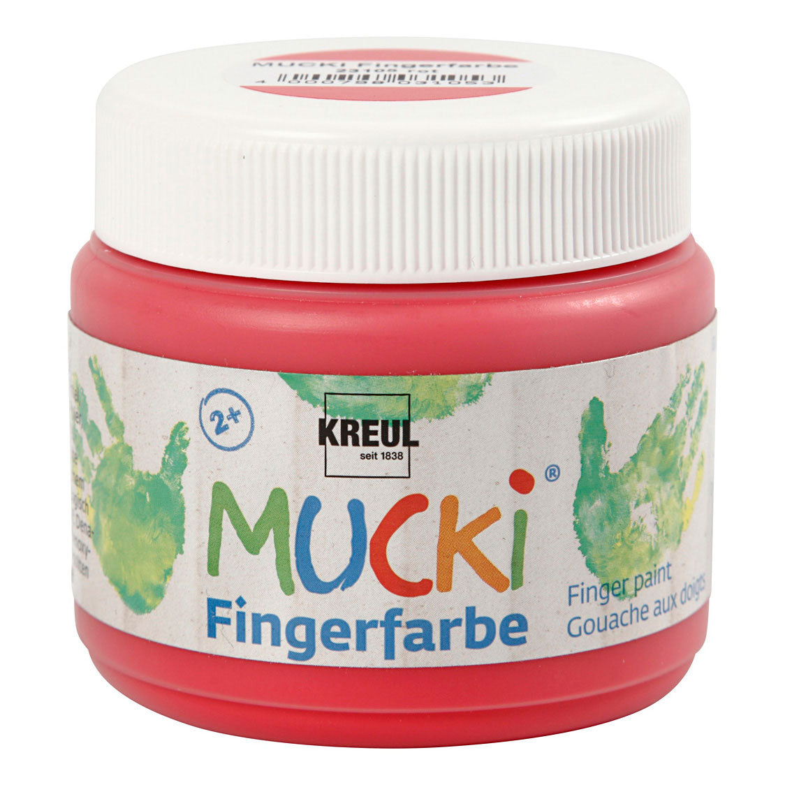 Creativ Company Mucki Finger Paint rouge, 150 ml
