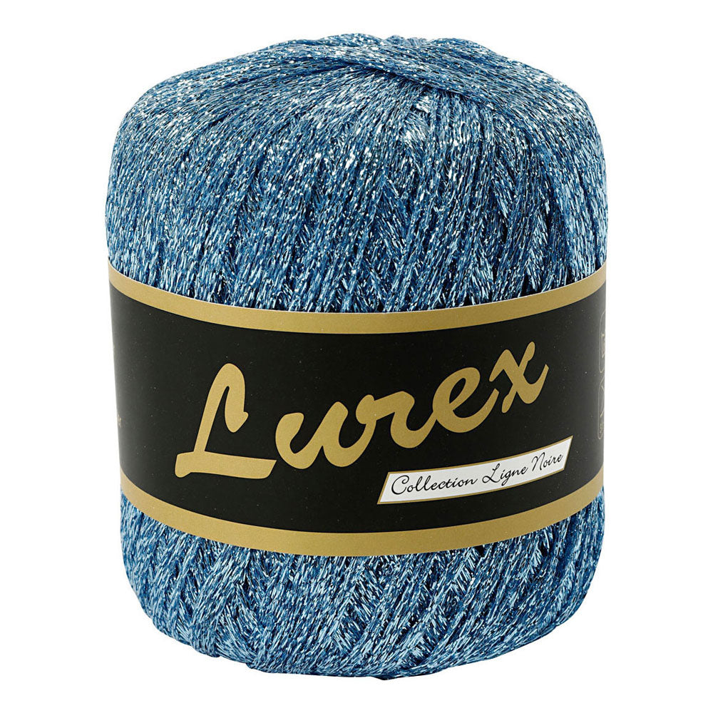Creativ Company Lurex Glitter Yarn Bleu clair, 160m