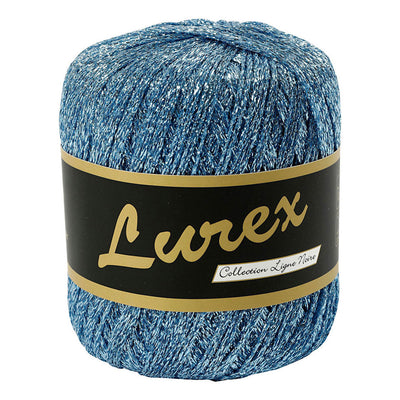 Creativ Company Lurex Glitter Yarn Bleu clair, 160m