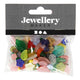 Perles de verre de la compagnie Creativ Diverses feuilles et fleurs, 60 grammes