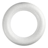 Creativ Company Styropor Ring White avec dos plat, 35 cm