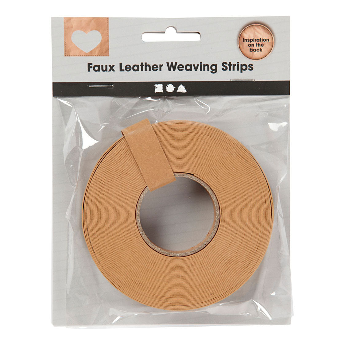 Creativ Company Braid Strips Brown, 9,5 m