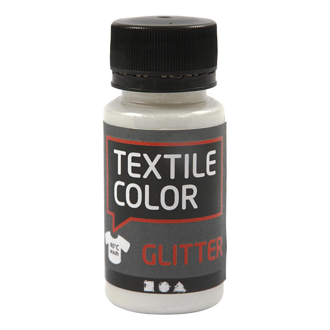 Creativ Company Couleur textile paillettes transparentes pour la peinture textile, 50 ml