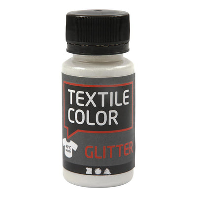 Creativ Company Couleur textile paillettes transparentes pour la peinture textile, 50 ml