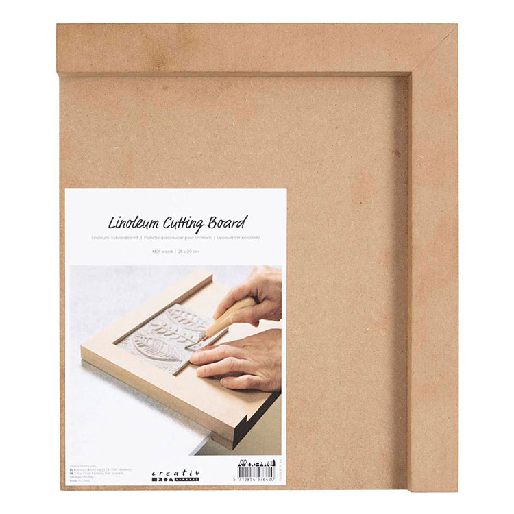 Creativ Company Wooden Linoleum Holder à droite - Horaire, 29x25cm