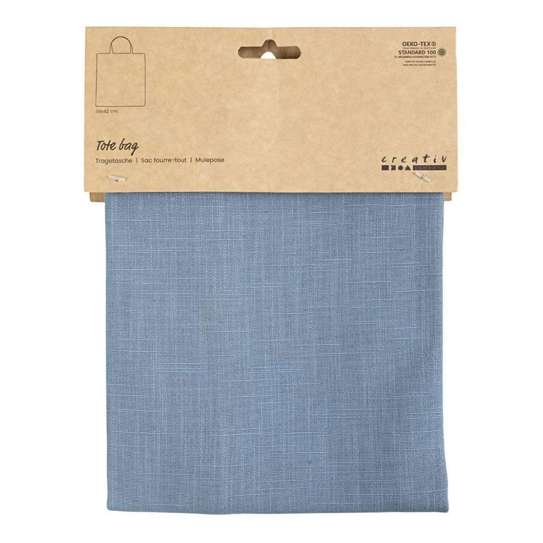 Creativ Company porte Bag Pigeon Blue, 38x42cm