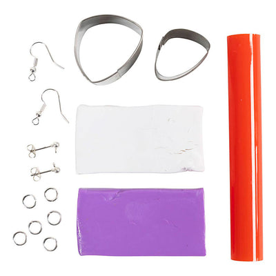 Creativ Company Mini Hobbyset Boucles d'oreilles bijoux violettes