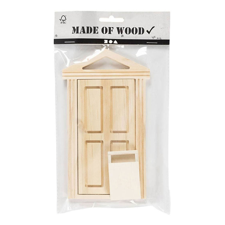 Mini de portes et boîte à lettres Creativ Company en bois.