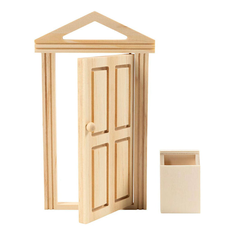 Mini de portes et boîte à lettres Creativ Company en bois.