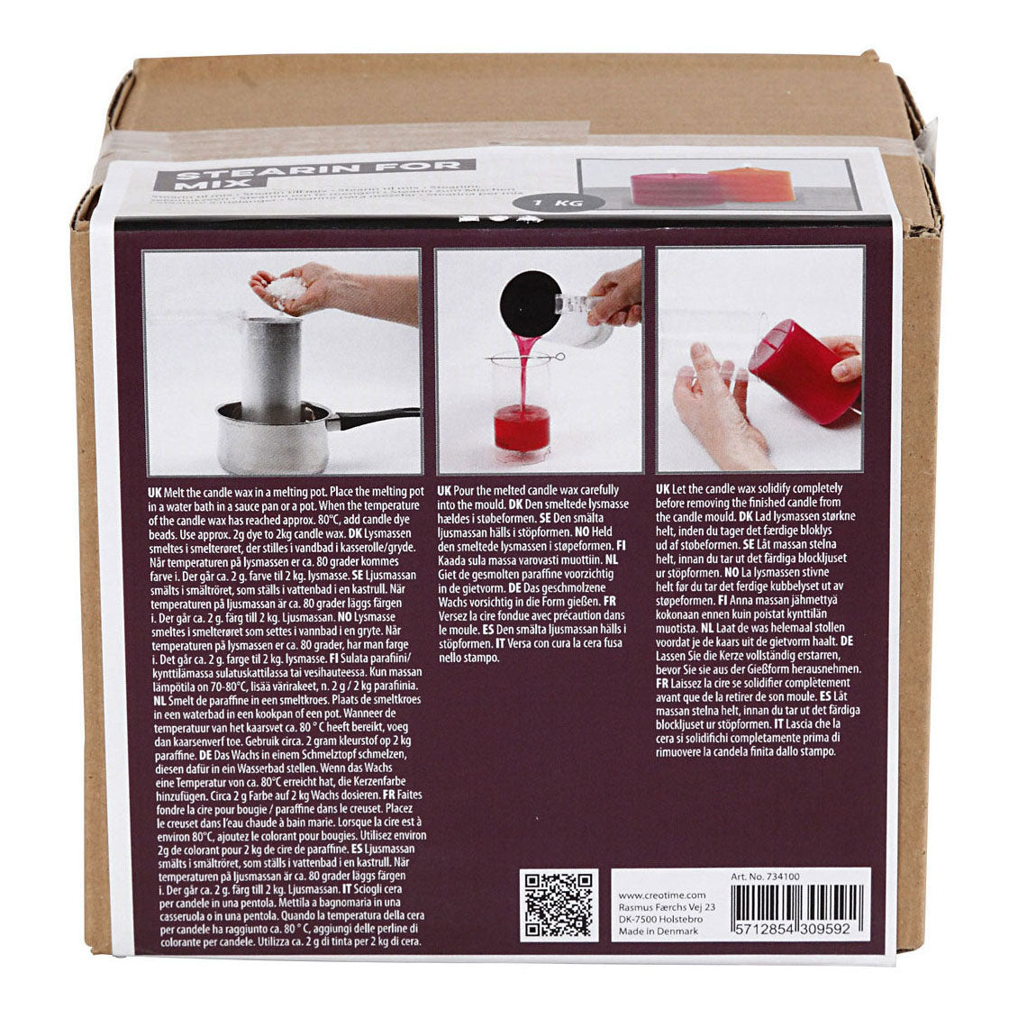 Creativ Company Stearine à mélanger, 1 kg