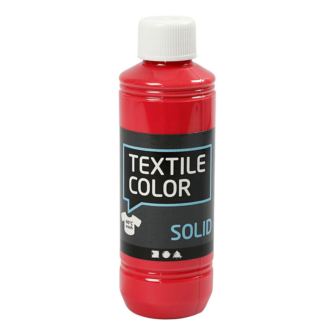 Creativ Company Couleur textile couvrant la peinture textile rouge, 250 ml