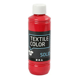 Peinture textile opaque Creativ company textile color - rouge, 250ml - afbeelding 1