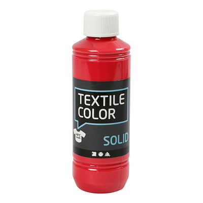 Peinture textile opaque Creativ company textile color - rouge, 250ml