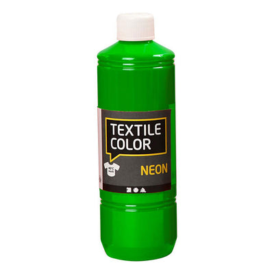 Creativ Company Textile Couleur semi-couverture de peinture textile néon vert, 500 ml