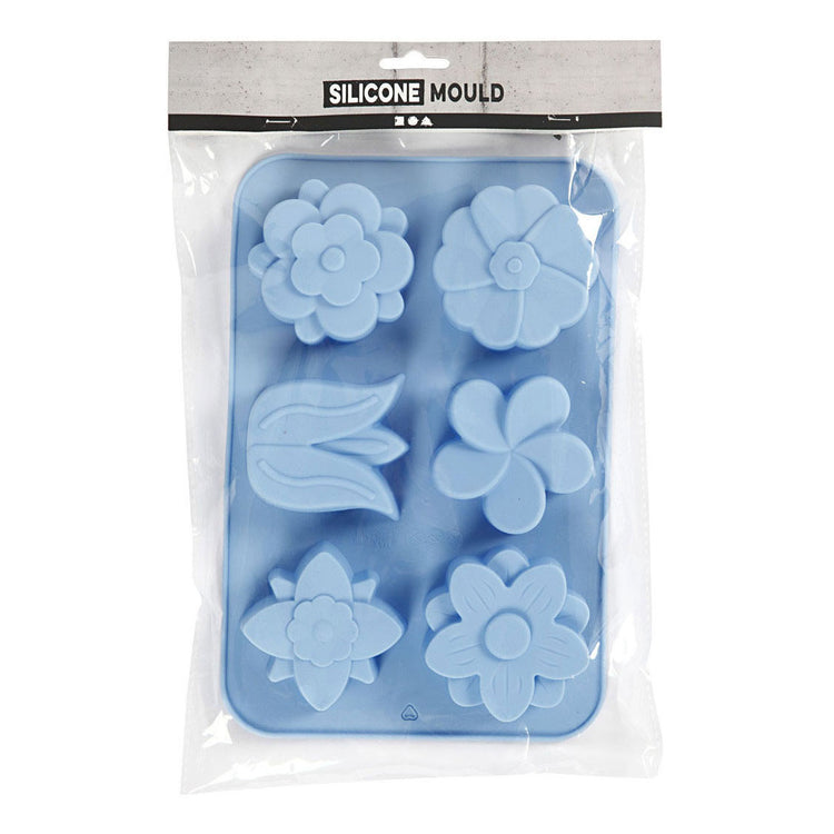 Creativ Company Silicone forme des fleurs pourmal