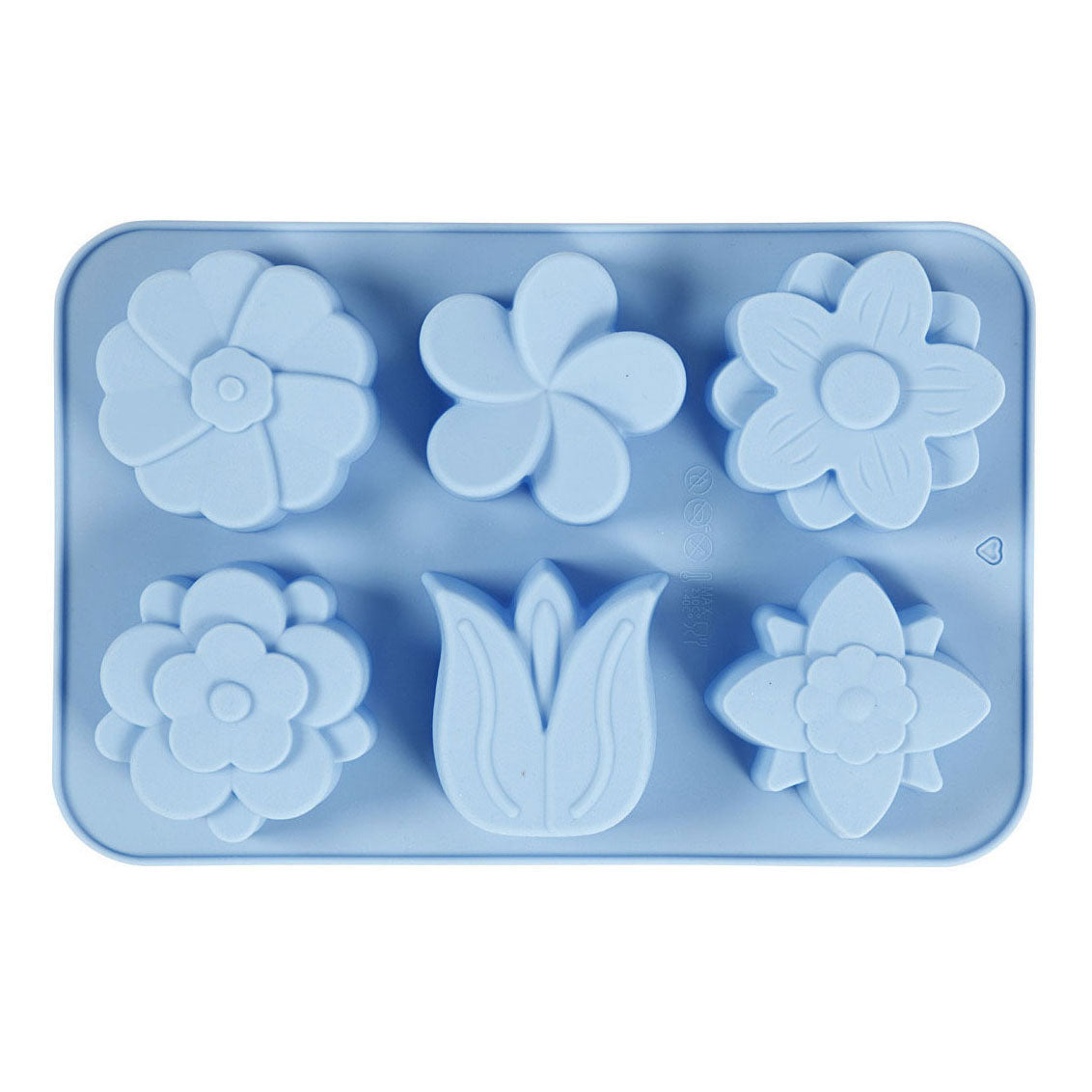 Creativ Company Silicone forme des fleurs pourmal