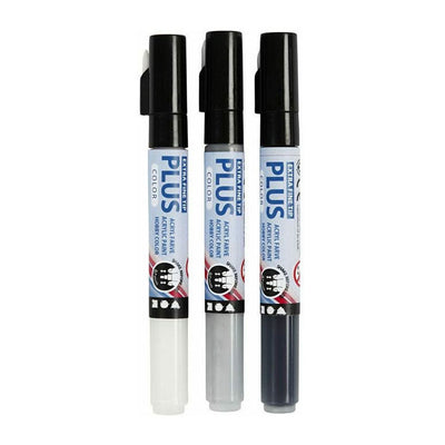 Creativ Company Plus Marker Color Black Off-White Rain Grey, 3e.