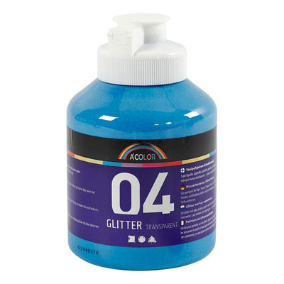 Creativ Company acrylique peinture paillette pour enfants bleu, 500 ml