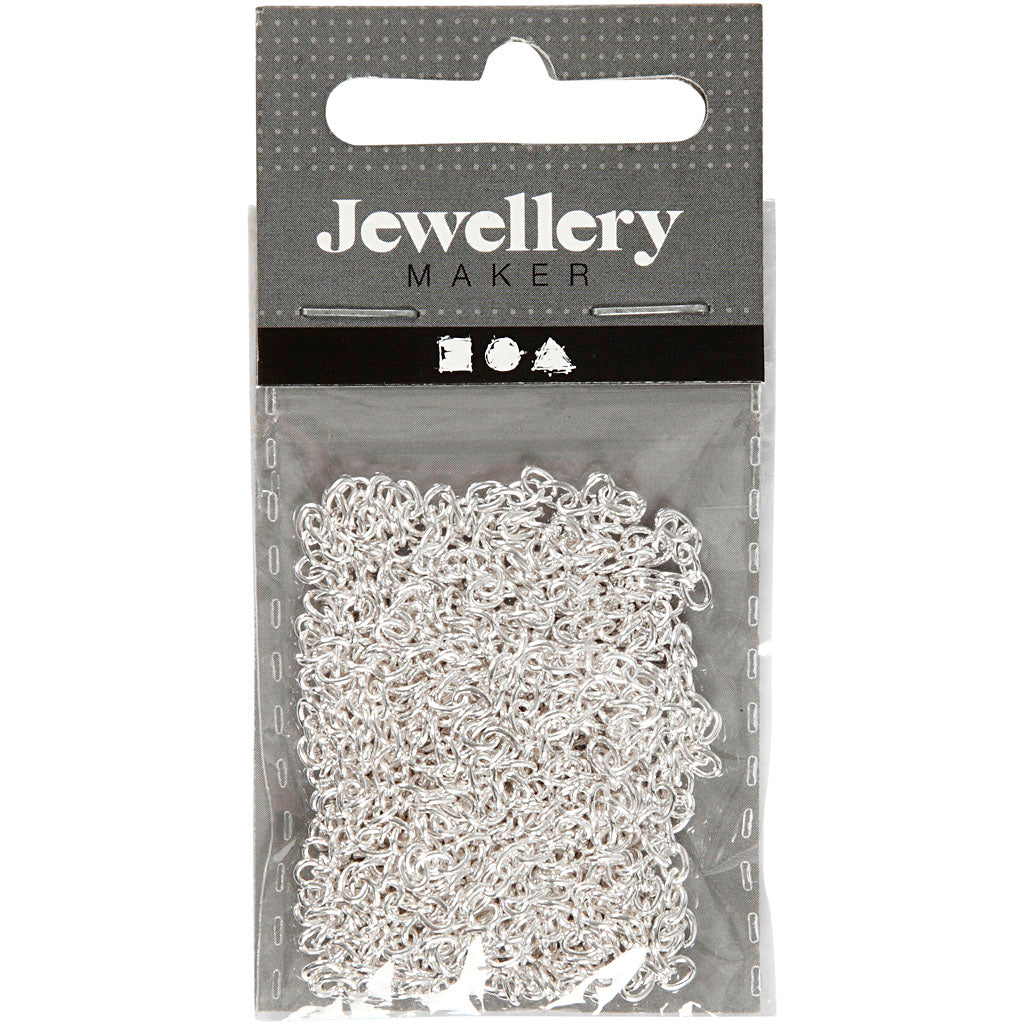 Creativ company jasseron, l: 2 mm, argenté, 2 m 1 pièce