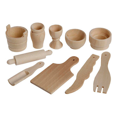 Ustensiles de cuisine en bois de compagnie Creativ, 50dlg.