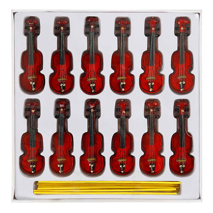 Creativ Company Pendant Wooden Violin Small, 12st.