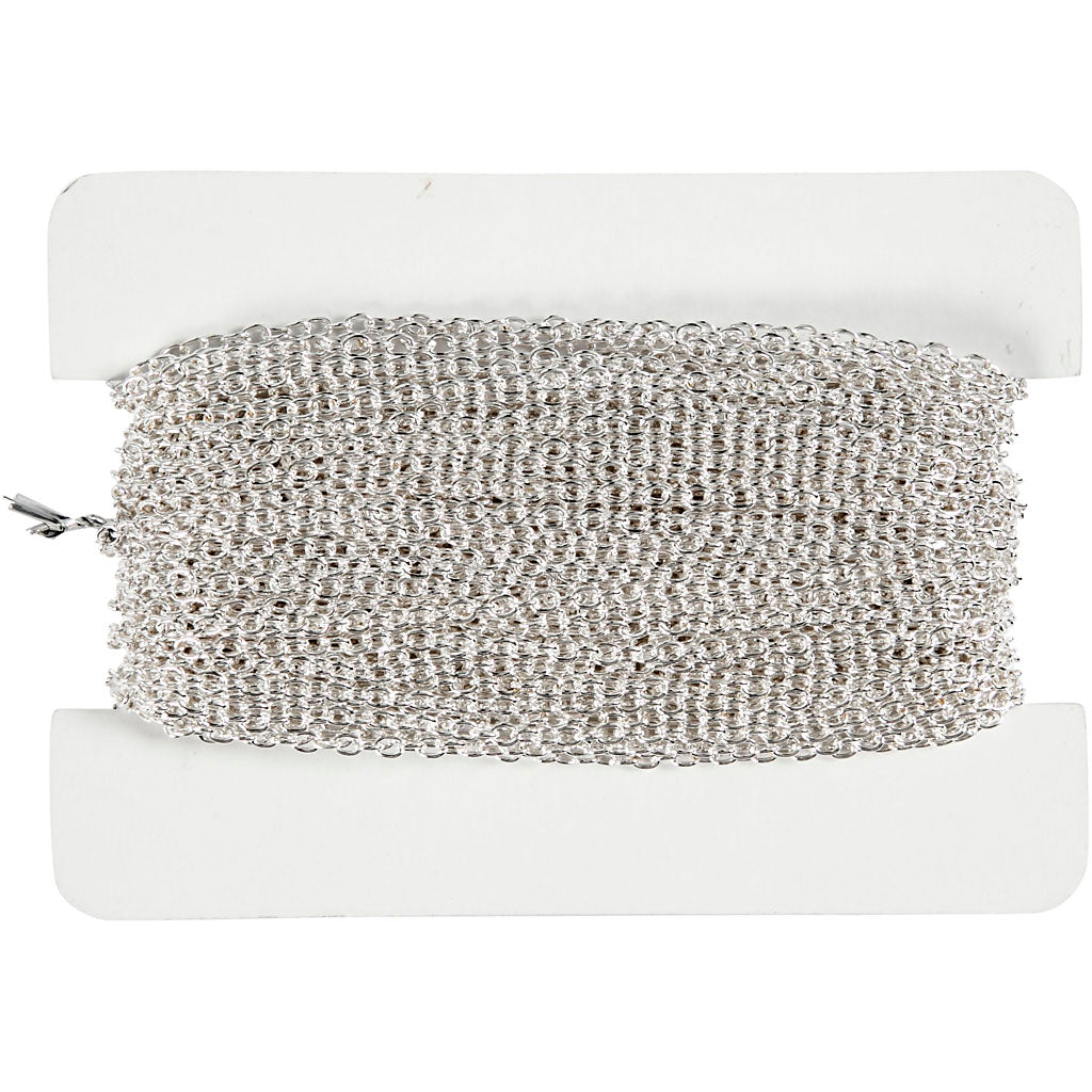 Creativ Company Jasseron, b: 2 mm, argent, 20 m 1 morceau
