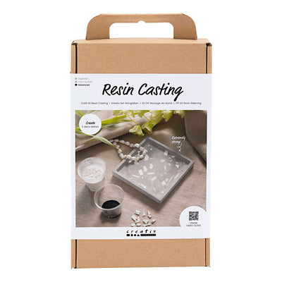 Creativ Company Hobbyset résine plateau versant avec Terrazo