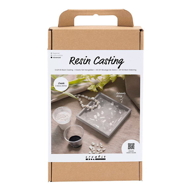 Creativ Company Hobbyset résine plateau versant avec Terrazo