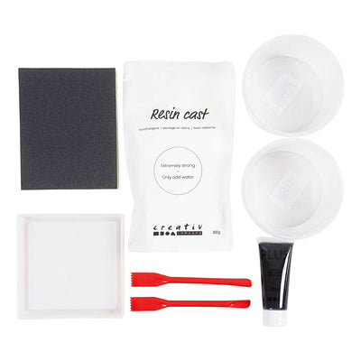 Creativ Company Hobbyset résine plateau versant avec Terrazo