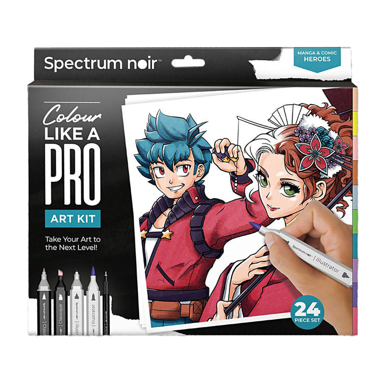 Creativ Company Hobbyset illustration manga et bandes dessinées Heroes Color Set