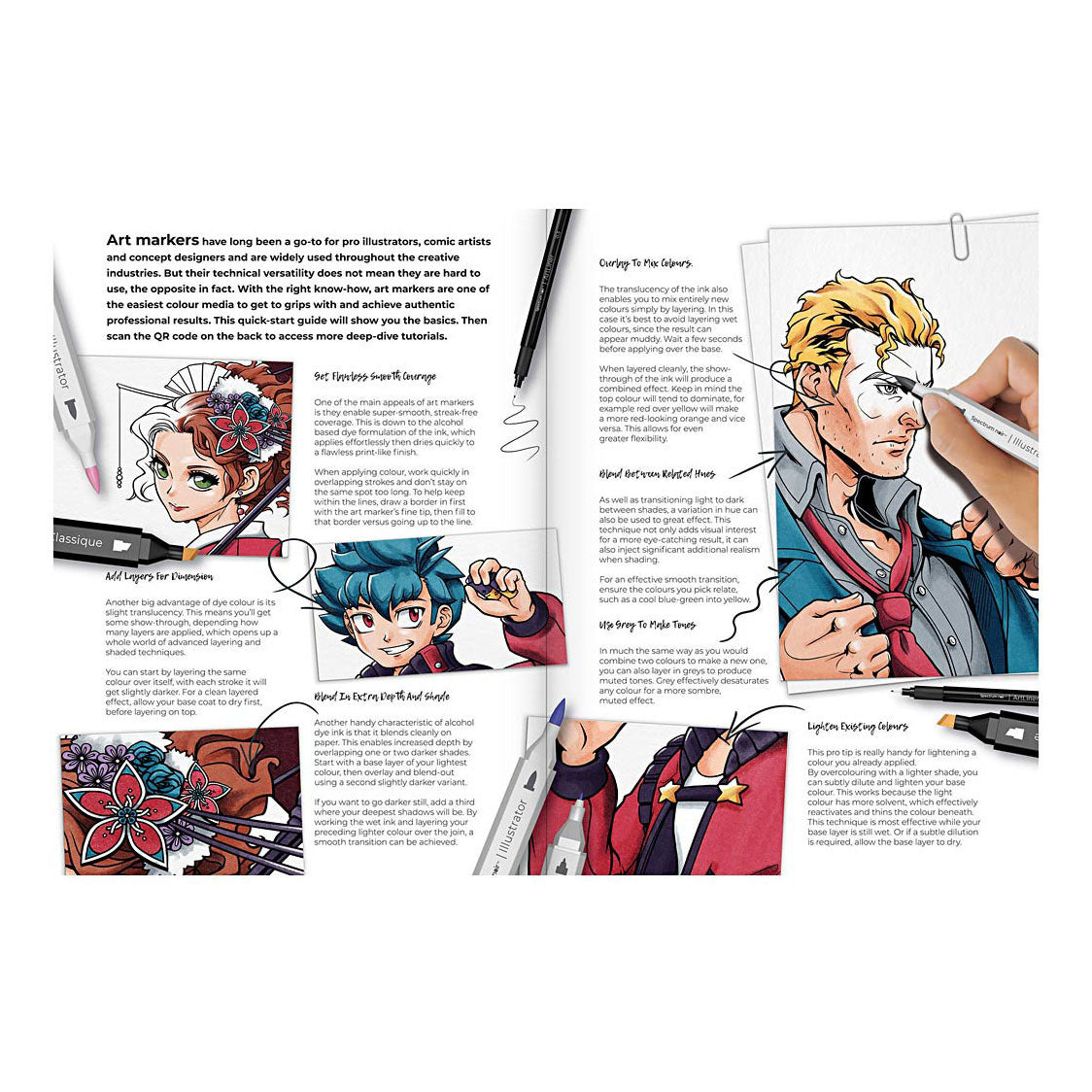 Creativ Company Hobbyset illustration manga et bandes dessinées Heroes Color Set