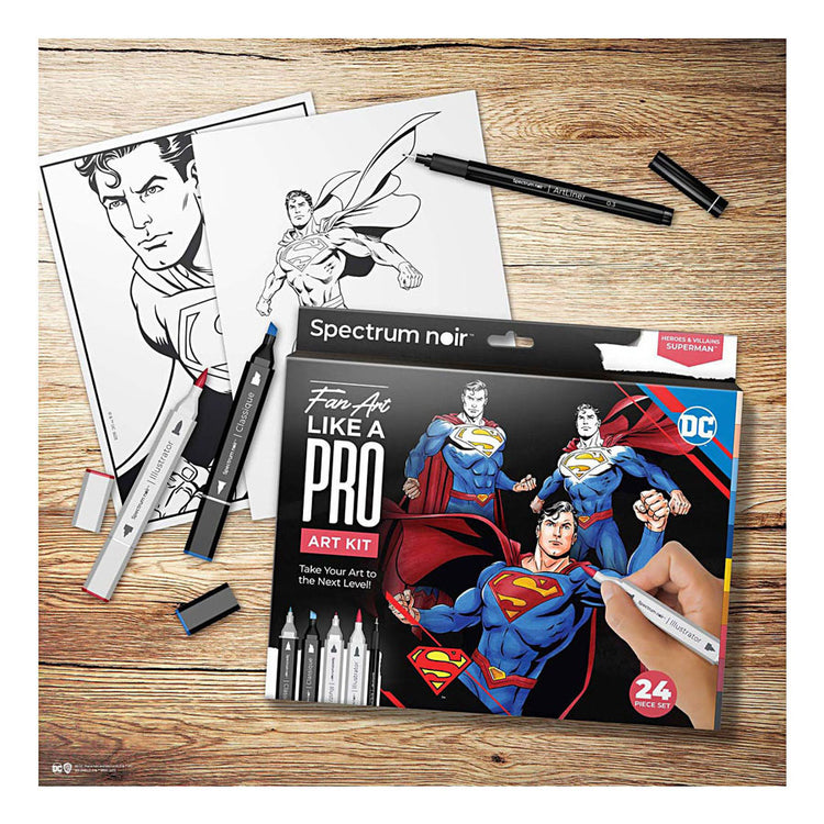 Creativ Company HobbySet Illustration Comic Book Heroes Superman Color Set