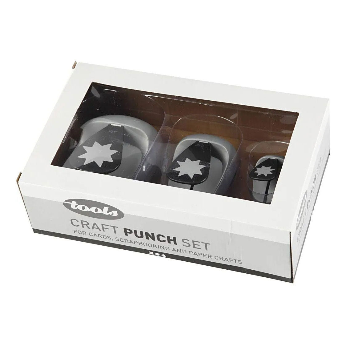 Creativ Company Punching Set Graphic Star, 3e.