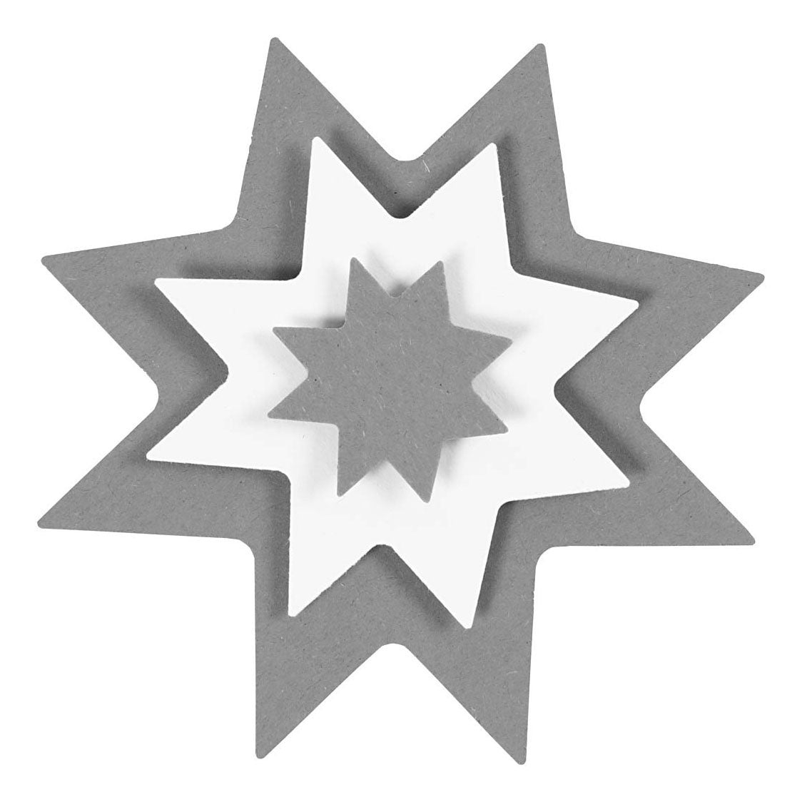 Creativ Company Punching Set Graphic Star, 3e.