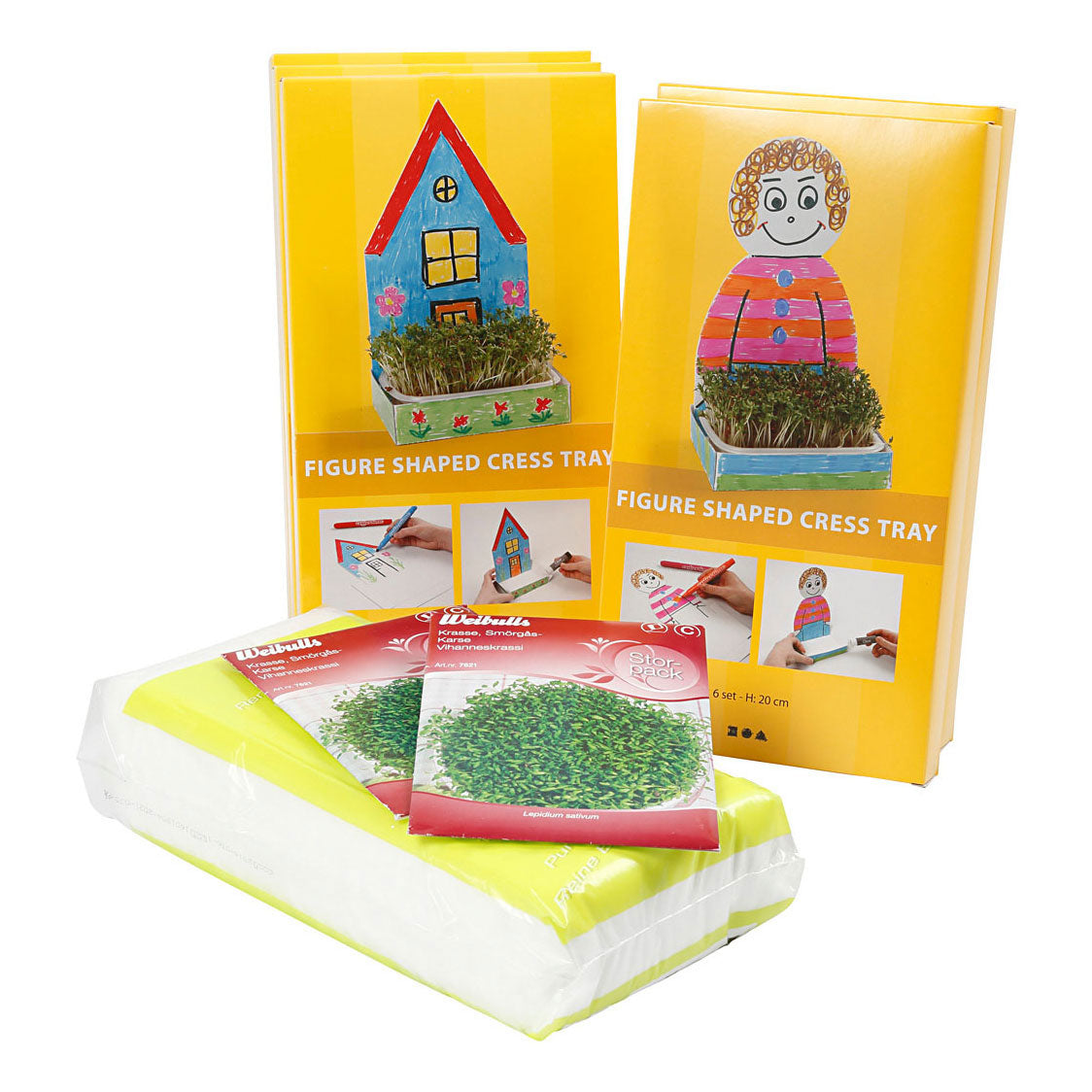 Creativ Company Watercress Box avec figure blanche, 30e.