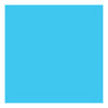 Creativ Company coloré en carton turquoise 270gr, 100 feuilles