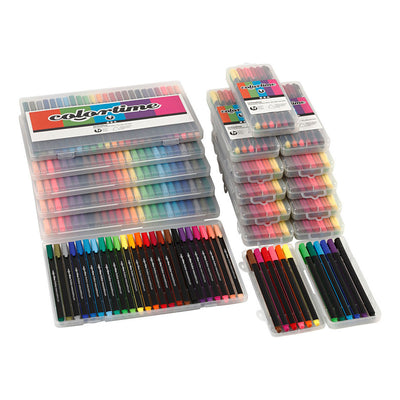 Creativ Company Colortime Fineliners Couleurs, 18 costumes