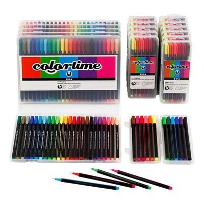 Creativ Company Colortime Fineliners Couleurs, 18 costumes