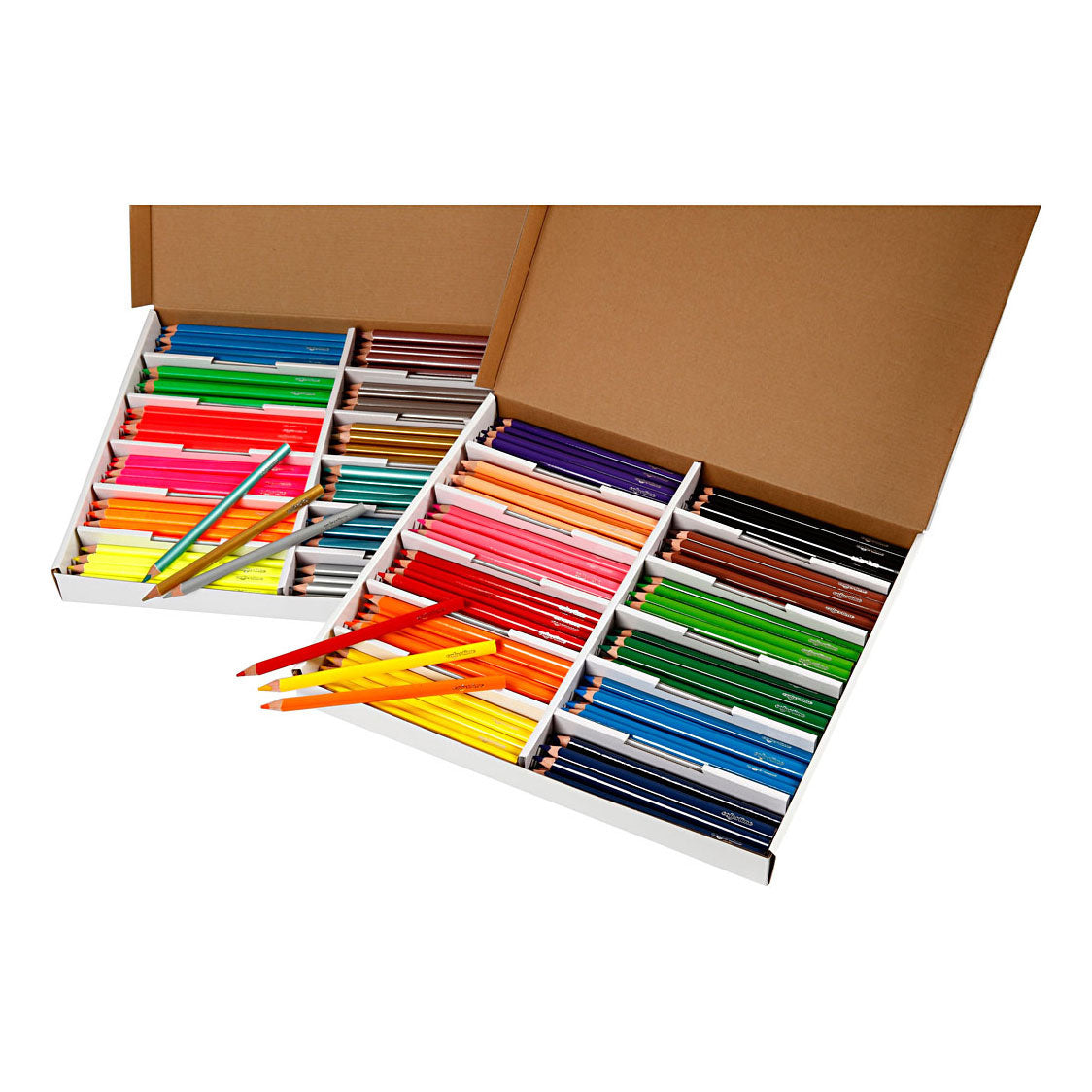 Couleurs de crayons colorés de la société Creativ, 288e.
