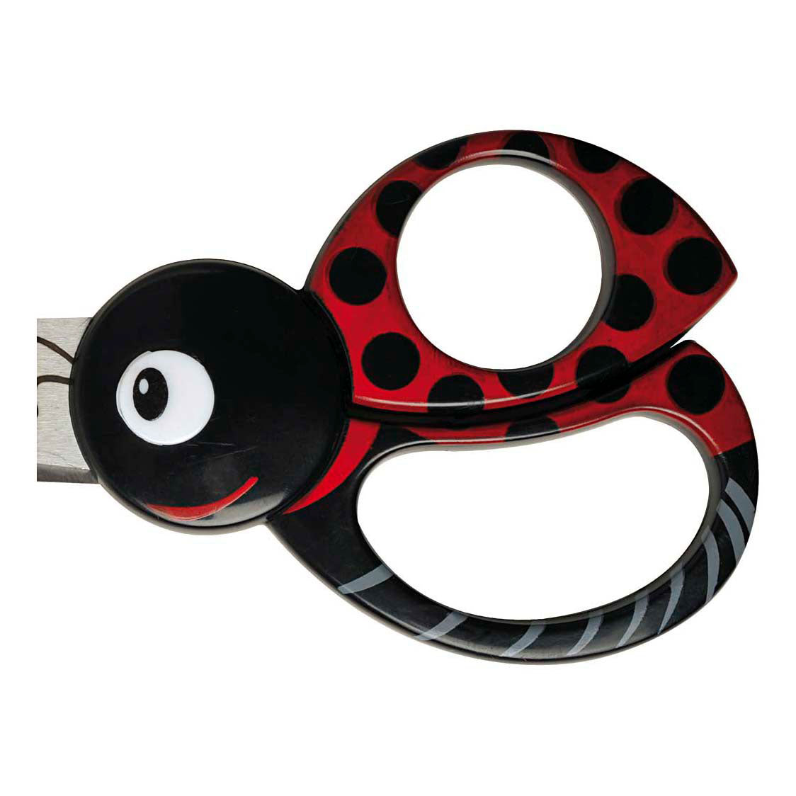 Ciseaux pour enfants Fiskars avec motif animal, Ladybug, L: 13 cm, 1 morceau