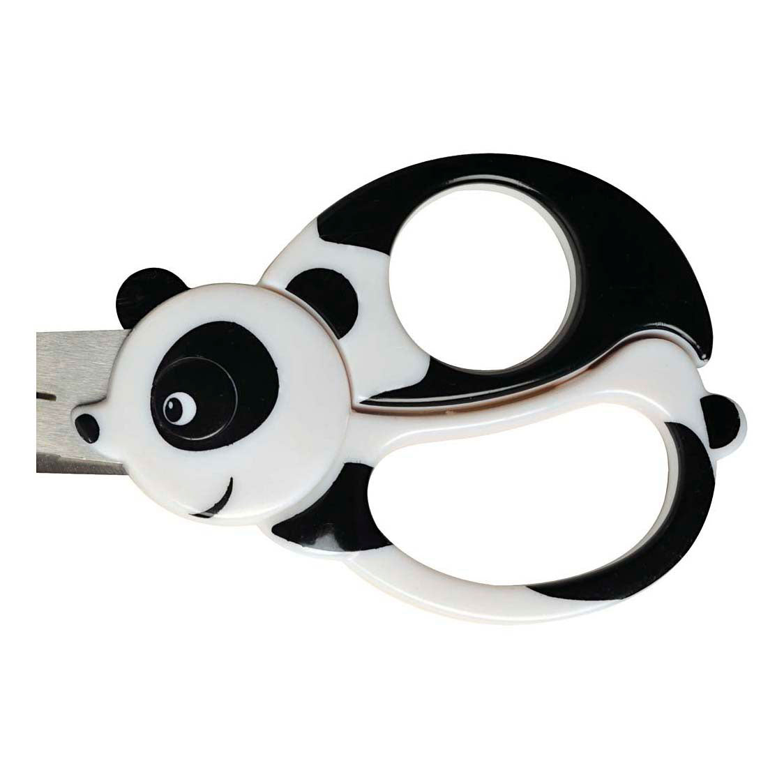 Ciseaux pour enfants Fiskars avec motif animal, panda, L: 13 cm, 1 pièce