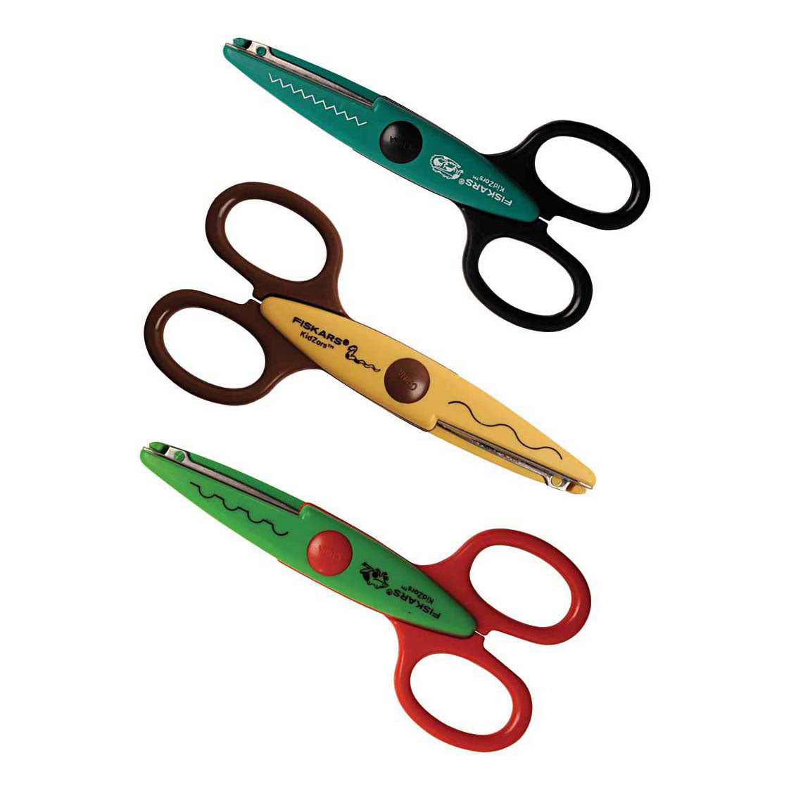 Fiskars Kidzors Cartels Ciseaux, 3 pièces 1 boîte