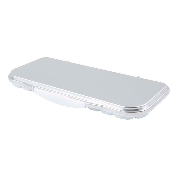 Creativ company palette de peinture avec couvercle, dimensions 27x12,7x2,3 cm, argent, blanc, 1 pièce