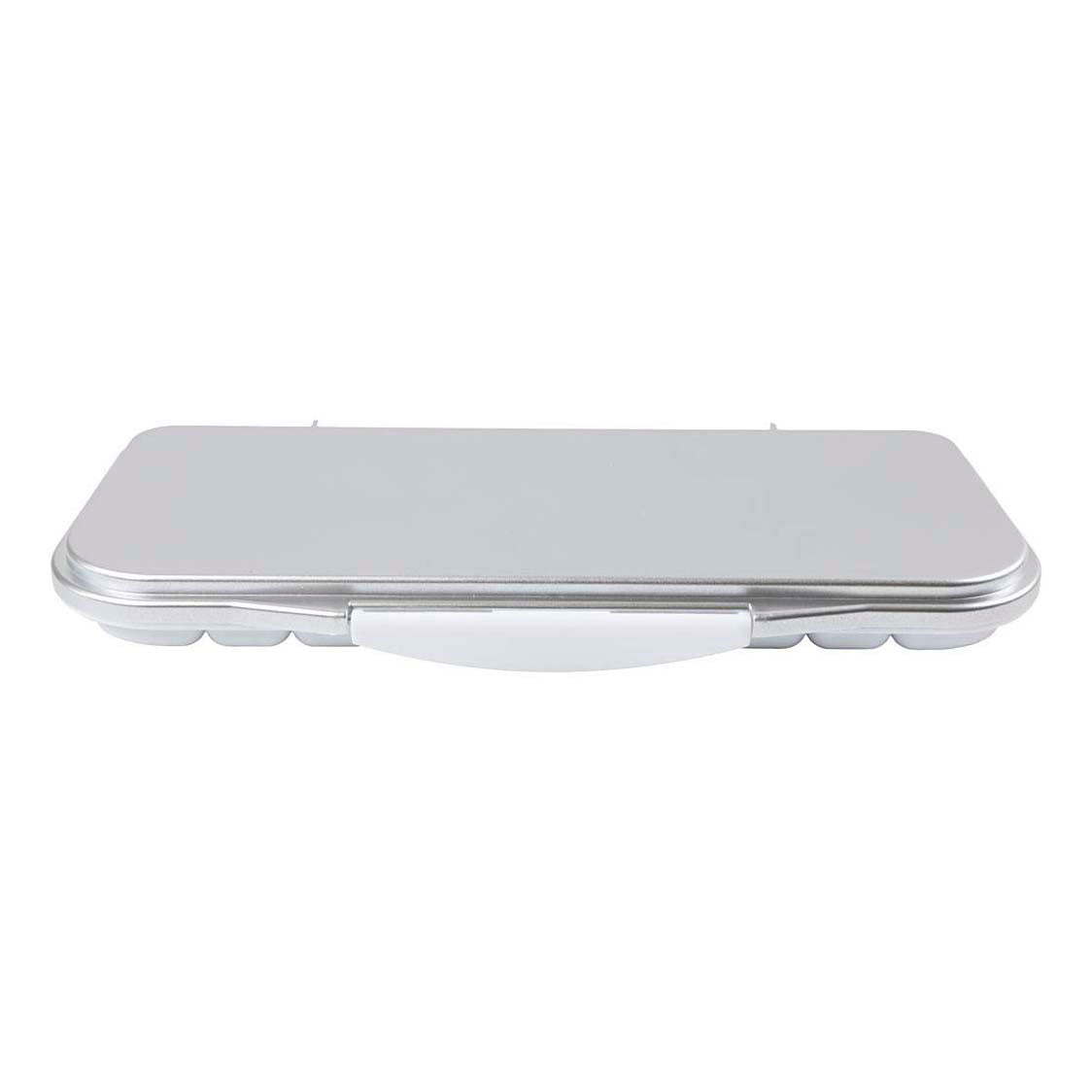 Creativ company palette de peinture avec couvercle, dimensions 27x12,7x2,3 cm, argent, blanc, 1 pièce