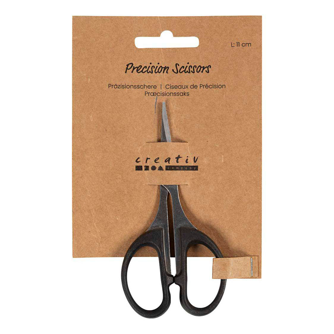 Creativ Company Precision Ciseaux, L: 11 cm, à droite - 1 pièce 1 pièce